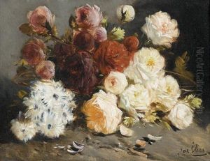 Reiches Blumenstillleben. by Jos Klaas