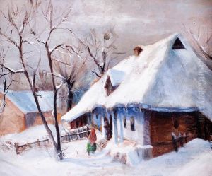 Dworek W Zimowym Pejzazu