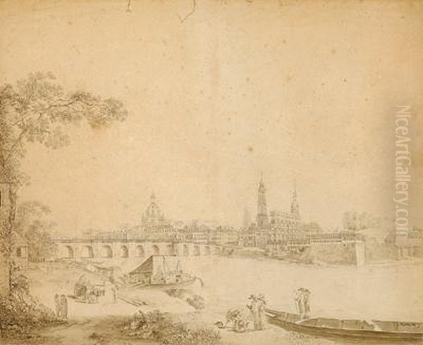 Blick Uber Die Elbe In Dresden - view 1