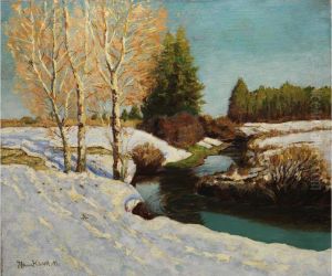 Winter An Der luipold by Hans Klatt