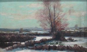 Winterlandschaftmit Park by Hans Klatt