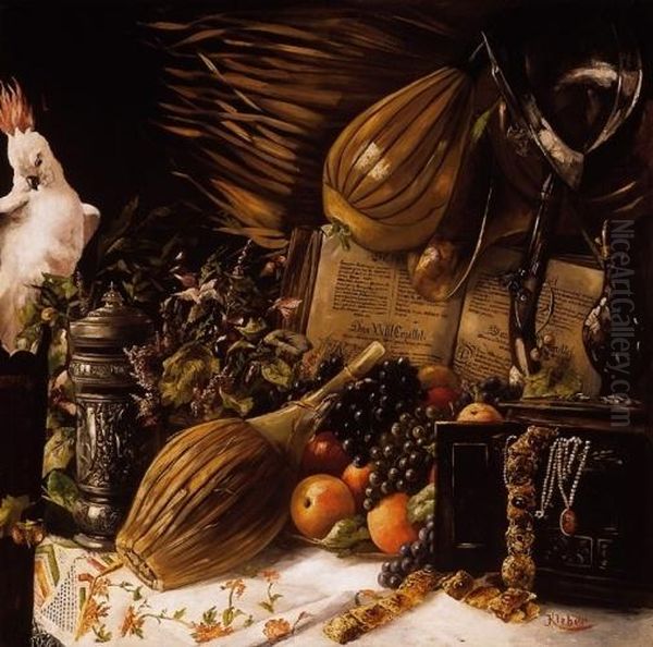 Still Life With White Cockatoo - view 1