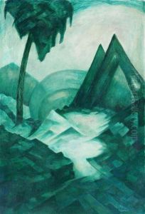 Visionare Landschaft by Fritz Klein