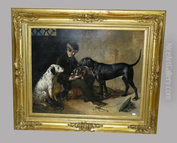 Jeune Garcon Aux Chiens - view 1
