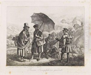 Die Maler Auf Der Reise by Johann Adam Klein