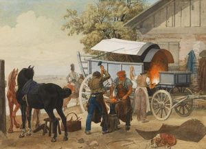 Die Schmiede by Johann Adam Klein