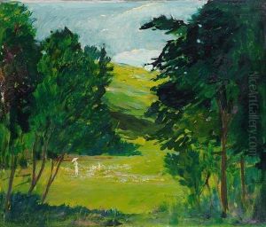Sommerlicher Wiesengrund by Erich Kleinhempel