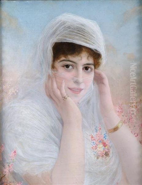 Portrait Ofa Lady In A Veil - view 1