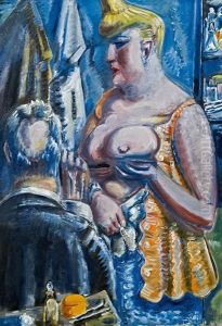 Dame Beim Arzt Ii by Paul Kleinschmidt