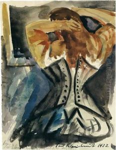 Frau Vor Dem Spiegel by Paul Kleinschmidt