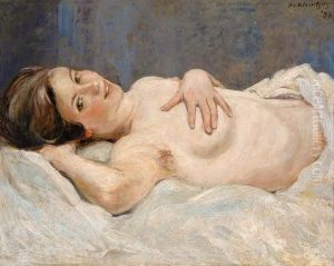 Reclining Nude by Jan Kleintjes