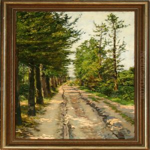 A Dirtroad Through Asummer Forest by Jan Kleintjes