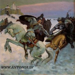 The Fight by Alexei Nikolaevich Klementiev
