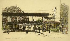 Hamburg,hochbahnhof Landwehr