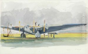 "g 38" (viermotorige Dornier-propellermaschine) by Heinrich Kley