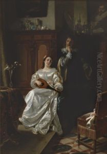 The Music Lesson by Eugen Johann Georg Klimsch