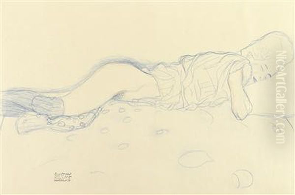 Gustav Klimt - 25 Sketches Selected By Alice Strobl - view 1