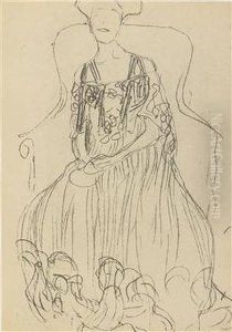 15 Facsimile Sketches From 1880 To 1904 by Gustav Klimt