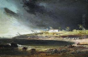 Storm Atthe Mission Of Cabumen, West Africa.