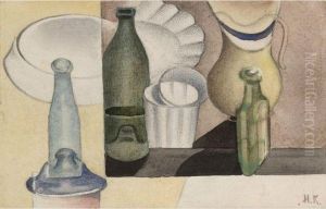 Composition With Bottles by Ivan Klioune