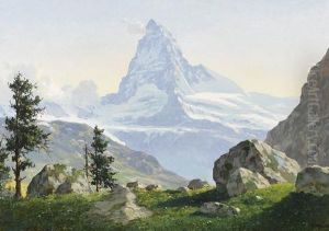 Matterhorn Im Sonnenschein.