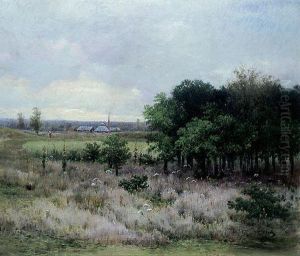 Pejzaz Z Cegielnia W Tle by Karl Klopfer
