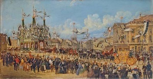 Einzug Konig Wilhelms I. In Berlin Nach Seiner Kronung In Konigsberg - view 1