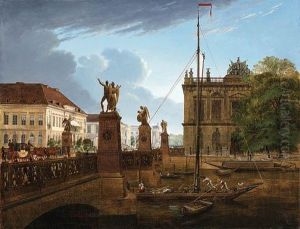 View Of Schlossbrcke And Zeughaus by Friedrich Wilhelm Klose