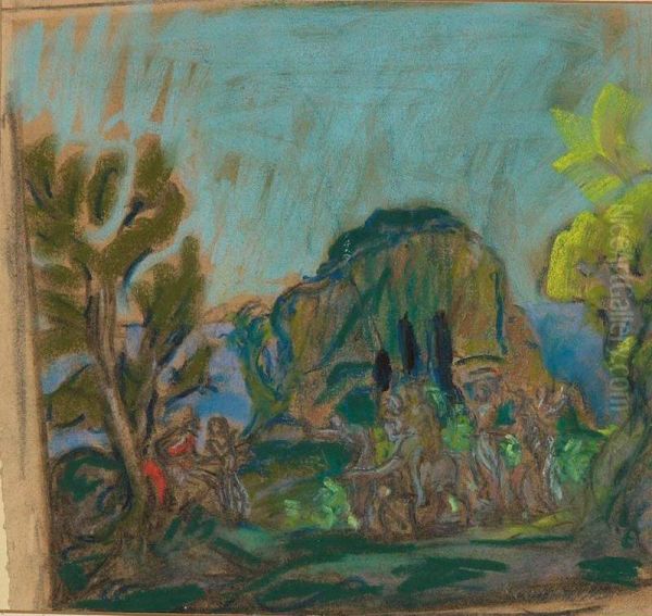 Landscape With Bacchanal Scene - view 1