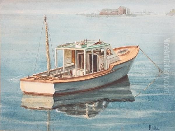 Boat Moored In A Bay - view 1