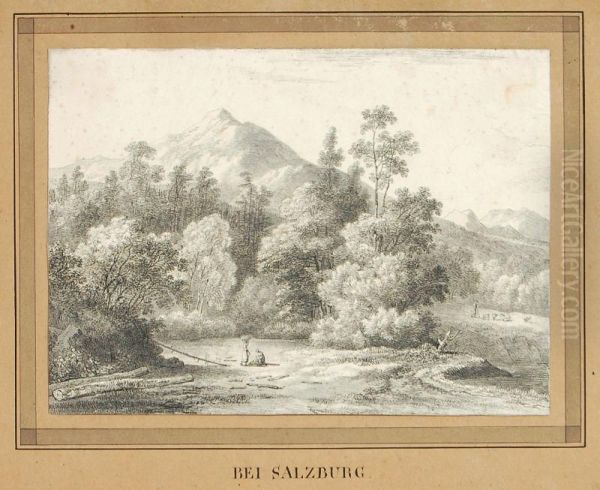 Eine Gebirgs-gegendbey Salzburg - view 1