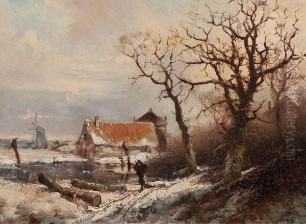 Walker In A Winter Landscape - view 1