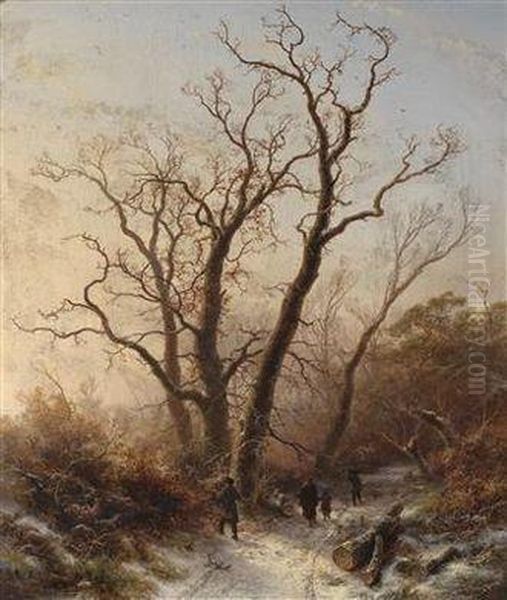 Walking In Awinter Woodland - view 1