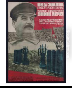 The Victory Of Socialism In Our Country; And A Companion Print by Gustav Gustavovich Kluzis