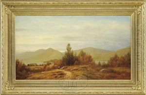 Early Autumn At The Lake Farm by Charles Wilson Knapp
