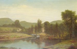 Cabin In The Woods by Charles Wilson Knapp