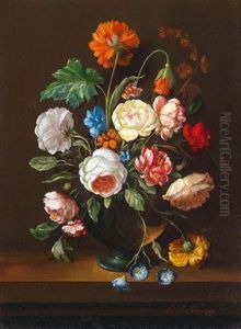 Blumenstillleben by F. Knapp