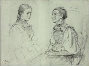 Youth And Age by Ludwig Knaus