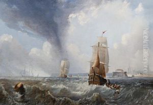 Fisherman Off The Coast by William Calcott Knell