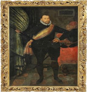 Full-length Portrait Of King Frederik Ii by Hans Knieper