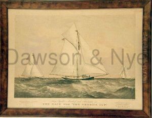 Sloop Yachts Mischief And Atalanta In The Race For The America Cup At New York, Nov. 9th And 10th 1881 by Charles Parsons Knight