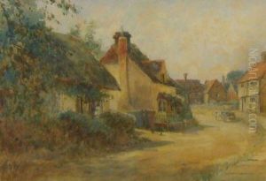 Street Scene With Horse And Cart
