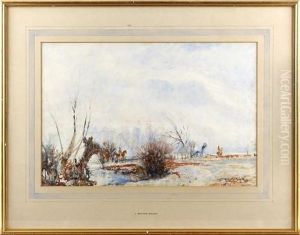 The Hunt On A Snowy Day by John William Buxton Knight