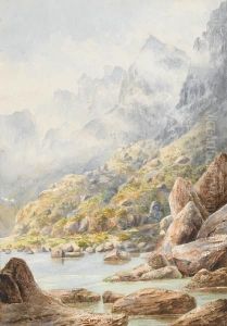 A Mountain Stream by William George Knight