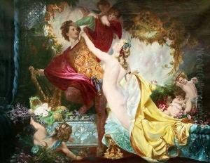Genredarstellung. Wohl Wagners Lohengrin Und Elsa Genredarstellung. Wohl Wagners Lohengrin Und Elsa