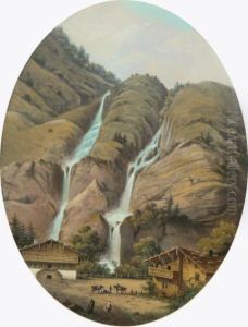 Paysage De Suisse Aux Cascades