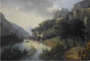 View Of The Bridge At San Moritz, Switzerland
