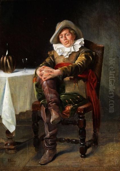Junger Mann In Landsknecht-aufmachungdes 17. Jahrhunderts - view 1
