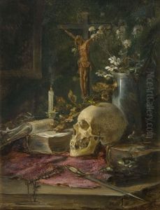 "vanitas-stilleben", Symbolhafte Darstellung Der by Mathilde Knoop-Spielhagen