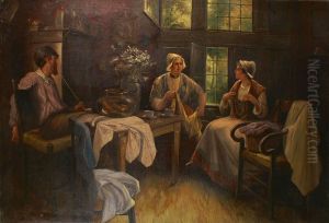 La Famille A L""heure Du The by Hermann Knopf